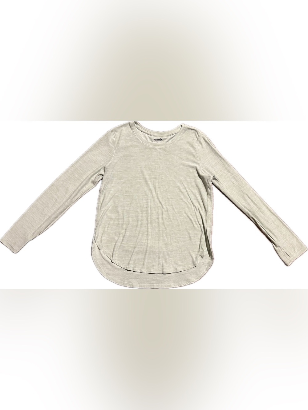 Old Navy Active Breathe On Go-Dry Girls 10-12 Light Green Long Sleeve Shirt